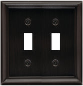 2-204TT WALLPLATE DBL-T PEWTER